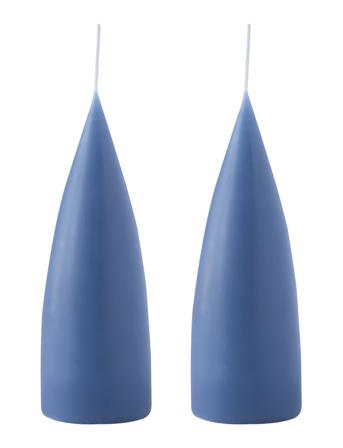 Hand Dipped C -Shaped Candles, 2 Pack Home Decoration Candles Block Candles Sininen Kunstindustrien