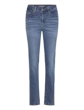724 High Rise Straight Blue Wa Blue Levi's