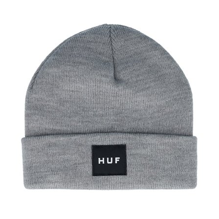 HUF - Grey cuff Beanie - Set Box Beanie Heather Grey Cuff @ Hatstore
