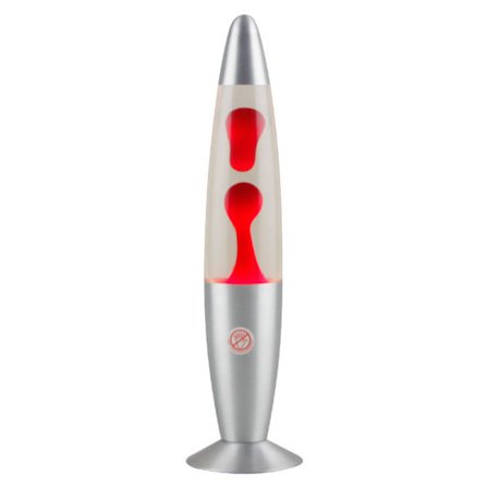 Lava lampe metal base vokslampe vulkansk lava lampe dekorativ lampe rød