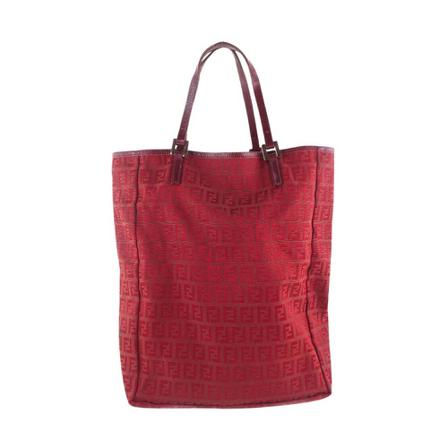 Fendi Vintage, Pre-owned Tote Bags Rood, Dames, Maat:ONE Size,Canvas