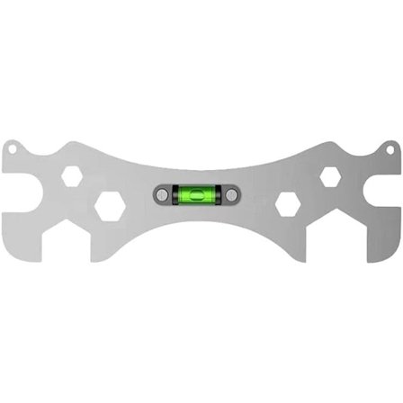 Armatur Nøgle Bruser Spændenøgle 9mm 12mm 14mm 17mm 23mm 30mm Skrue Møtrik Åbninger med Vatterpas til Bruser Reparation Badeværelse Slange Rør VVS 