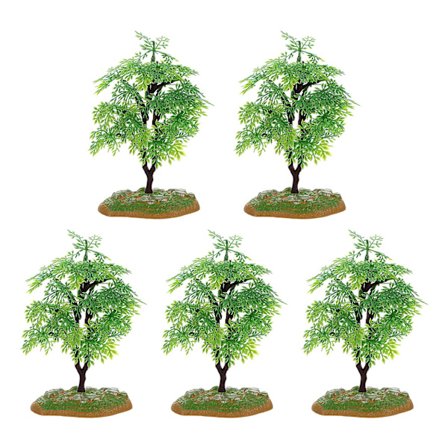 5 kpl simuloitua setri koristetta Mikro maisemointi koriste Mini työpöydän sisustus(10x9x15cm,Vihreä)