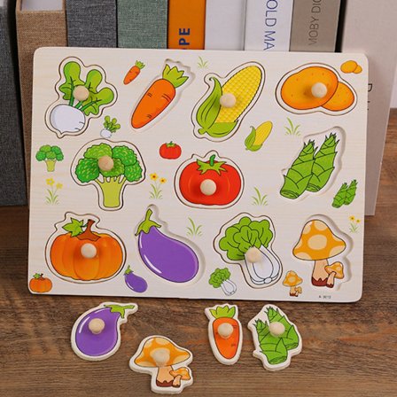 Handgripbrädor Leksaker Träpussel 2 2