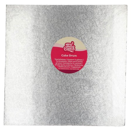 Silver Tårtbricka Fyrkantig 33 cm