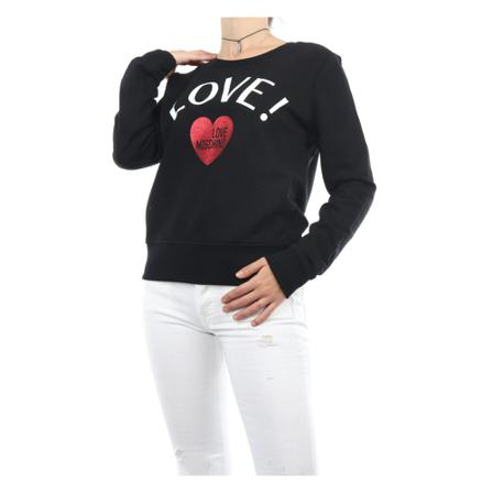 Love Moschino Crewneck , Zwart , Dames , Maat: S