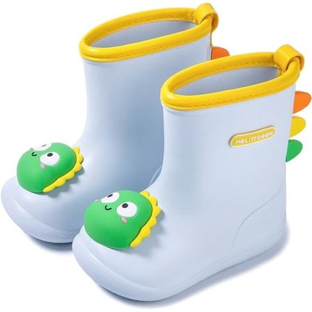 Gummistövlar barnfodrade vinterregnstövlar vattentäta tecknade dinosaurie EVA regnstövlar halkskydd