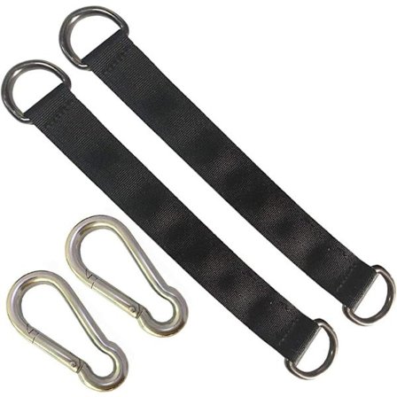 Træ Swing Hænge Kit Kraftige Hængestropper Holder med Karabinhage Perfekt til Træ Swing Sæde, Hængekøje, Planke