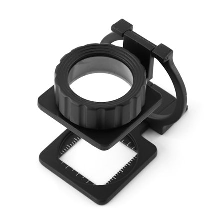 15X Kannettava Taitettava Suurennuslasiteline Mitta-asteikolla Suurennuslasi