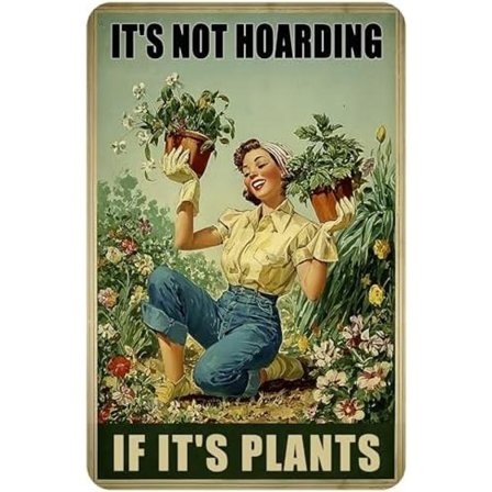 Kasvien ystävien lahjat kodin puutarhan sisustus hienot puutarhanhoitotarvikkeet naisille sisä- ja ulkokäyttöön metallikyltit 20x30 cm