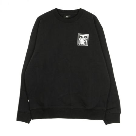 Obey Eyes icon 2 premium crew Sort, Herre Sweatshirts