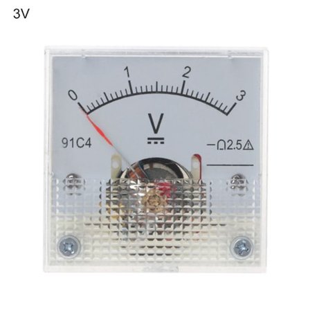 DC voltmeter Analogt panelmeter 0-3V 0-3V