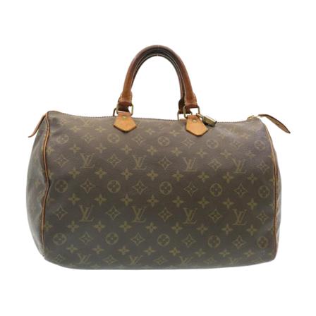 Louis Vuitton Vintage, Pre-owned Speedy 35 Monogram Handbag Bruin, Dames, Maat:ONE Size