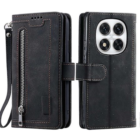 Telefoncover Kompatibelt med Xiaomi Redmi Note 14 Pro 5G 14 Pro 5G Poco X7 5G Læder Cover med Lynlås Pung-Perfekt