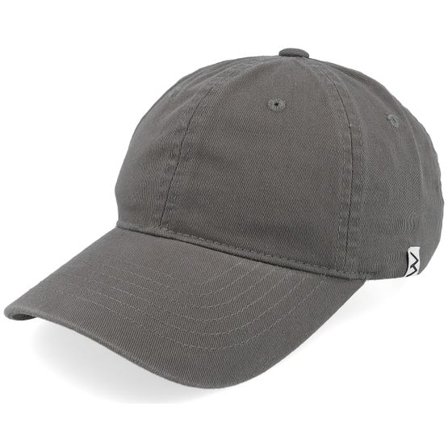 Wei - Grå unconstructed Keps - Wai Washed Cotton Grey Mom Cap @ Hatstore