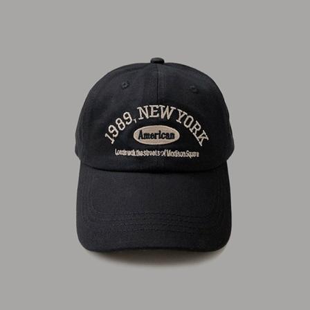 Brev Brodert Baseball Cap Kvinner Menn Vår Sommer Buet Black