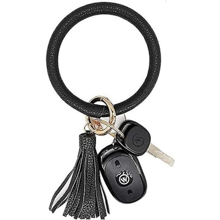 Avainnauha Rannekoru Ranneke Avainpidike Pyöreä Avaimenperä Nahkainen Tupsu Avaimenperä Ketju Naisille Tytöille