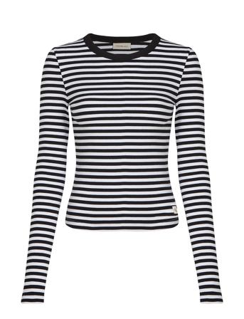 Woven Label Rib Long Sleeve Calvin Klein Jeans Black