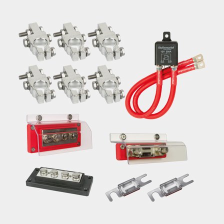 Basissatz Skyllermarks Power Kit 2, für 1 Start- & 2 Verbraucherbatterien - Boot