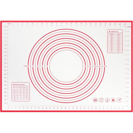 Tarttumaton leivonta-alusta, 70×50cm silikoninen leivonta-alusta, liukumaton silikoninen paistoalusta, ruoka-alusta, kakkualusta, kakkualusta, kakku-/