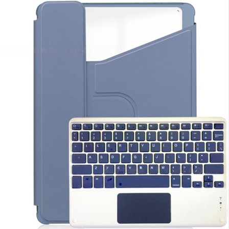 360° Roterande Ställ Bluetooth Tangentbordsfodral Kompatibelt med iPad Pro 11 (2024) - Lavendellila