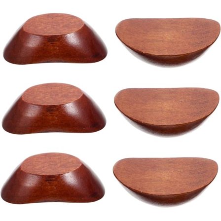 Pindholder Sæt med 6 Pindholdere Borddekoration Multifunktionel Holder i Brun Farve Køkkentilbehør til Middage og Receptioner