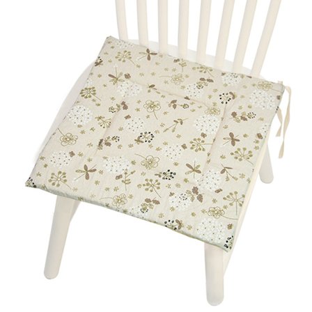 Tryckt fyrkantig sittdyna i polyesterlinne, tjock sittdyna, cirkulär dyna för burspråk, hushållsdyna i japansk stil för stussen