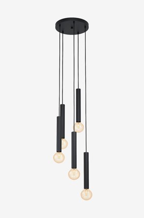 EGLO - Riippuvalaisin Cortenova Round-5 - Musta - Riippuvalaisimet - - Homeroom