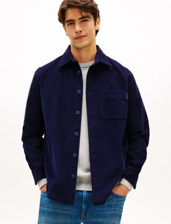 Tommy Hilfiger Corduroy Rlx Overshirt - Navy - S