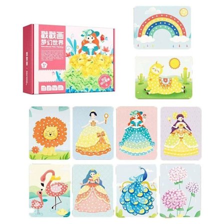 Poke Art DIY Leker Pedagogisk Poke Painting DREAM WORLD DREAM