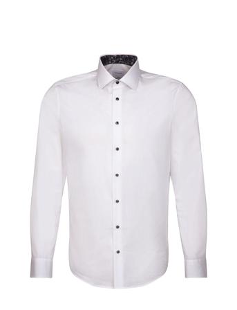 Cityhemden 1/1 Arm Skjorte Business Hvit Seidensticker*Betinget Tilbud
