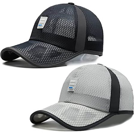 Baseball Cap Menn Kvinner, Pustende Mesh Hurtigtørkende Sports Baseball