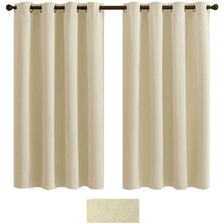 Utendørs vanntett gardin - Hage mørklegging termisk isolert solskjerm øyehull personvern gardin for utendørs pergola veranda basseng(2W52H84in)