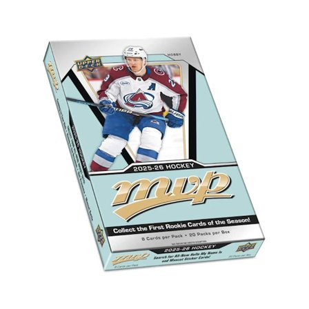 Upper Deck - Noir Trading Cards - NHL 2025-26 Mvp Hobby Box - 20 Packs (160 Cards) @ Hatstore