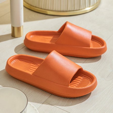 Slip-on tofflor Sommar unisex halkfria badrum med tjocka bottentofflor