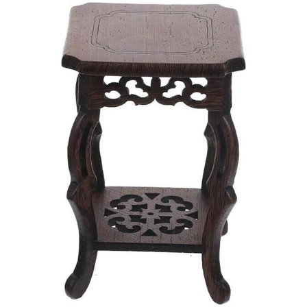 Blomkruka Stativ Trä Växtstativ Hållare Blomkruka Hyllplan för Trädgård Patio