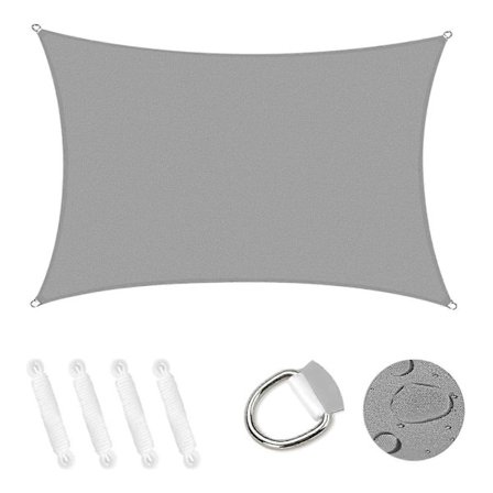 Vandtæt Solsejl Markise Læsejl, rektangulært solsejl til udendørs terrasse, have, carport