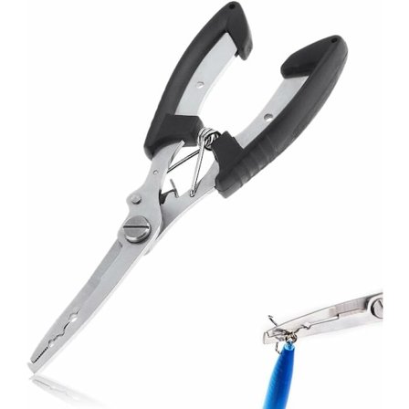 Fiske Tang Fiske Saks, Rustfrit Stål Fiske Tang med Skede, Fiske Tang til Krogfjernelse Line og Åben Sløjfe