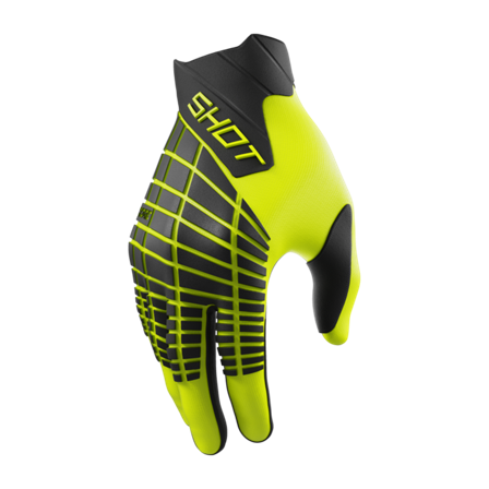 Mănuși Motocross Shot Core Max galben neon L