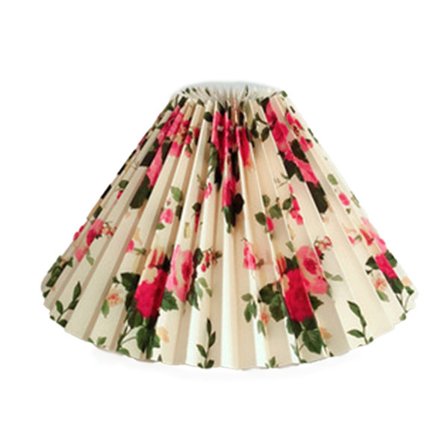 Plisserad lampskärm E27 lock japansk stil tyg bordslampa takdekor