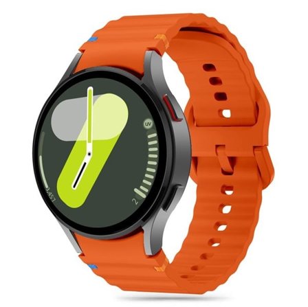 Tech-Protect silikon sportrem för Samsung Galaxy Watch 4 / 5 / 5 Pro / 6 / 7 / FE - Orange