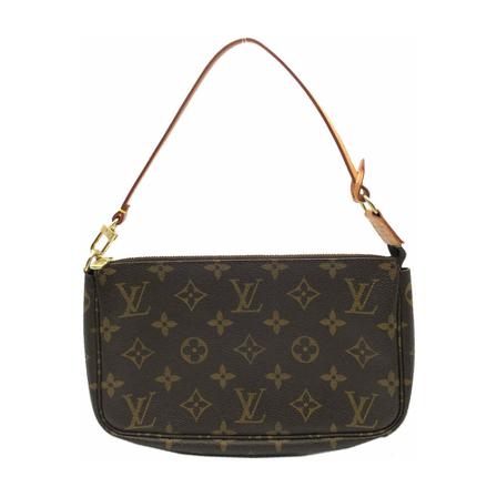 Louis Vuitton Vintage, Pre-owned Pochette Accessoires Monogram Bag Bruin, Dames, Maat:ONE Size,Canvas