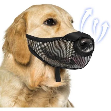 Koiran kuonokoppa, pehmeä ilmava verkkokuonokoppa pienille keskikokoisille suurille koirille, estää puremisen, haukkumisen, pureskelun, syömisen, 