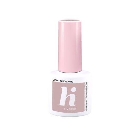 HI HYBRID Choco&Latte Smalto Semipermanente #403 Light Nude 5ml - Smalto Effetto Gel
