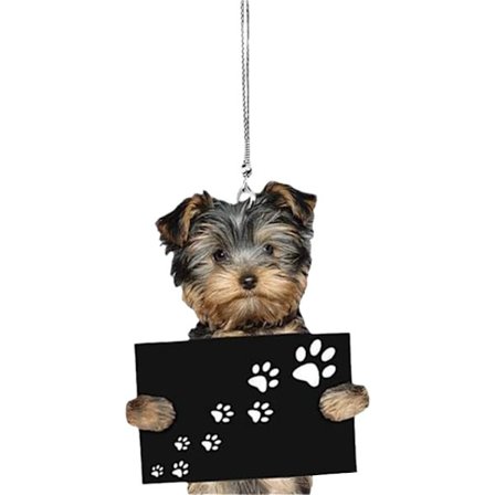 Nøglering med Puppy-hæng til bilens bakspejl