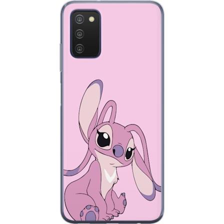 Samsung Galaxy A03s L pin kyv kuori Stitch vaaleanpunainen