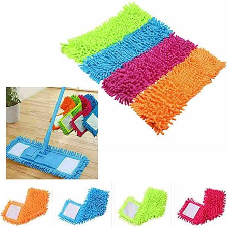 Utvidbar Mikrofiber Gulvmopp Rengjøringssett (x4 Reservemopphoder)