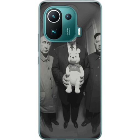 Yhteensopiva Puhelinkuori Xiaomi Xiaomi Mi 11 Pro Mustavalkoinen taideteos surrealistisella poliittisella symboliikalla ja odottamattomalla kontrastil