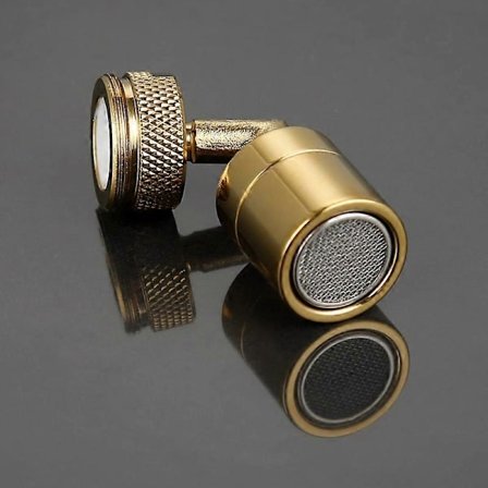 1 st Mässing+PC Guld Universal Förlängare Badrum Vridbar Kran Stänksäker Kran Tvättställsblandare Luftare
