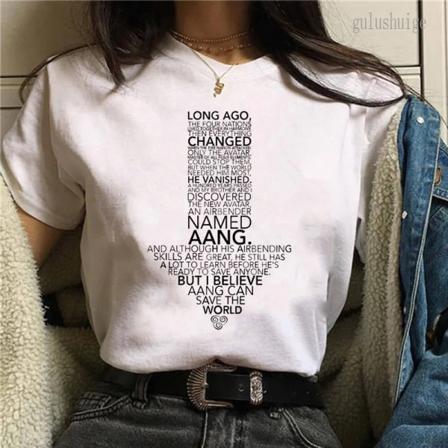 Avatar The Last Airbender Fire Nation Anime Cartoon T-shirt Unisex Summer Causel Harajuku Tshirt Ullzang T-shirt 90-tal Anime Tees 30334 L